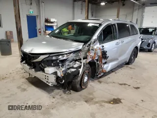 2022 Toyota Sienna XLE with VIN 5TDGSKFC2NS054877, listed as a Copart auction lot 50045025 with Not Provided miles and Salvage Title. Bid and sale history available at DreamBid. Image 1.