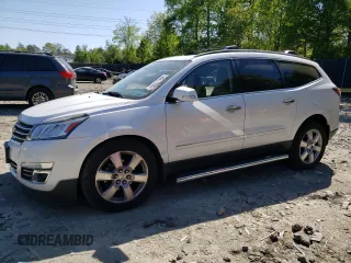 2016 Chevrolet Traverse LTZ z VIN 1GNKVJKD7GJ347529, wystawiony jako Copart lot #54317295 z przebiegiem 123 483 mil mil oraz Szkoda całkowita • Salvage title. Historia ofert i sprzedaży dostępna na DreamBid. Obrazek 1.