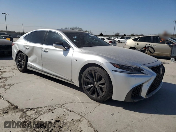 2019 Lexus LS with VIN JTHC51FF0K5007387, listed as a Copart auction lot 49511455 with 65,620 mi miles and Salvage Title. Bid and sale history available at carsss.com. Image 4.