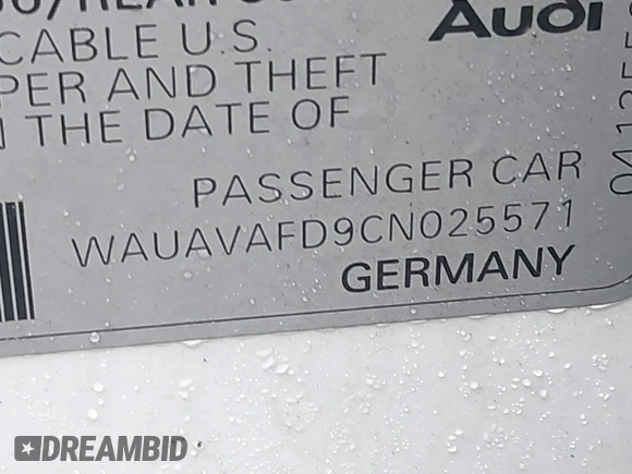 2012 Audi A8 с VIN WAUAVAFD9CN025571, выставлен на аукционе IAAI как лот 41919518 с пробегом 134 341 миль миль и . История ставок и продаж доступна на DreamBid. Изображение 9.