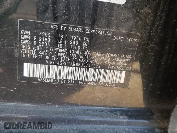 2018 Subaru Impreza Premium z VIN 4S3GTAB66J3741329, wystawiony jako Copart lot #57842784 z przebiegiem 80 854 mil mil oraz Nie do naprawy • Non repairable. Historia ofert i sprzedaży dostępna na DreamBid. Obrazek 12.