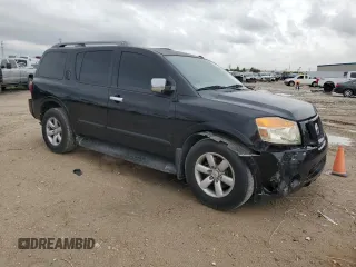 2011 Nissan Armada SV with VIN 5N1BA0ND6BN606602, listed as a Copart auction lot 50801765 with 198,994 mi miles and Salvage Title. Bid and sale history available at DreamBid. Image 4.