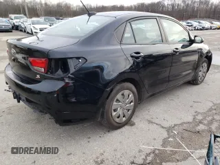 2020 Kia Rio LX with VIN 3KPA24AD6LE279814, listed as a Copart auction lot 84966624 with 61,550 mi miles and Salvage Title. Bid and sale history available at carsss.com. Image 3.