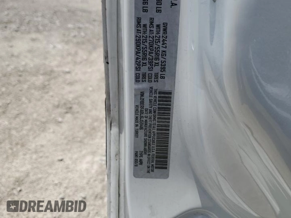 2018 Ram ProMaster City Passenger с VIN ZFBERFAB1J6J59416, выставлен на аукционе Copart как лот 61859045 с пробегом 122 537 миль миль и Чистый • Clean title. История ставок и продаж доступна на DreamBid. Изображение 13.