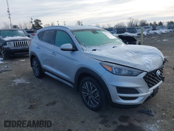 2019 Hyundai Tucson Ultimate with VIN KM8J3CAL7KU901928, listed as a IAAI auction lot 41387537 with 20,448 mi miles. Bid and sale history available at carsss.com. Image 1.