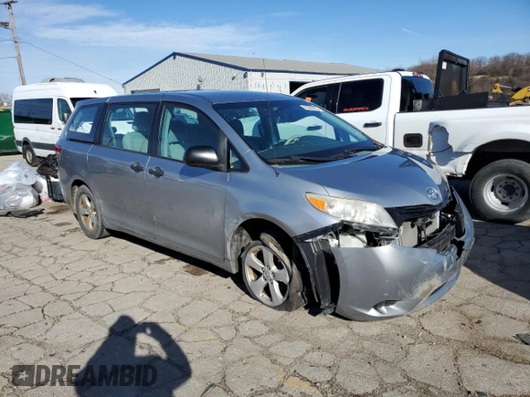 2013 Toyota Sienna L with VIN 5TDZK3DCXDS376215, listed as a Copart auction lot 49269855 with 215,558 mi miles and Clean Title. Bid and sale history available at carsss.com. Image 4.