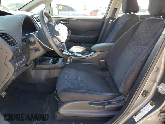 2015 Nissan LEAF SV with VIN 1N4AZ0CP1FC309007, listed as a Copart auction lot 63433853 with 75,480 mi miles. Bid and sale history available at carsss.com. Image 7.
