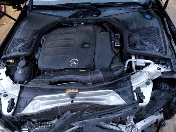 2021 Mercedes-Benz C 300 with VIN W1KWF8EB7MR642434, listed as a Copart auction lot 80704604 with 67,064 mi miles and Salvage Title. Bid and sale history available at carsss.com. Image 11.