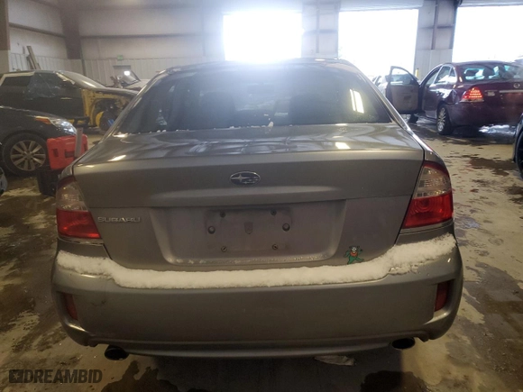2008 Subaru Legacy (Natl) Ltd with VIN 4S3BL626487221222, listed as a Copart auction lot 43986135 with 0 miles and Salvage Title. Bid and sale history available at carsss.com. Image 6.