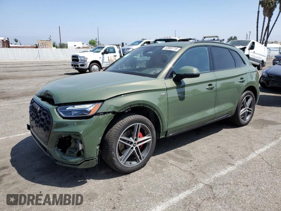 2024 Audi Q5 S line Premium Plus с VIN WA1E2AFY5R2086601, выставлен на аукционе Copart как лот 53965715 с пробегом 5 844 миль миль и Списание • Salvage title. История ставок и продаж доступна на DreamBid. Изображение 1.
