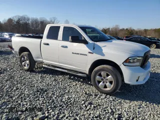 2017 Ram 1500 Express with VIN 1C6RR7FT1HS820716, listed as a Copart auction lot 46914165 with 156,814 mi miles and Salvage Title. Bid and sale history available at carsss.com. Image 4.