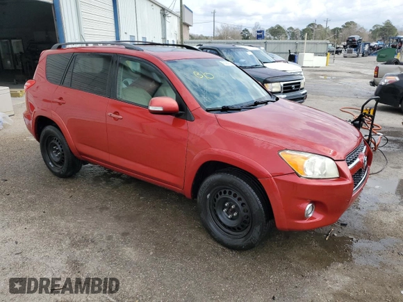 2010 Toyota RAV4 Limited with VIN 2T3YF4DV6AW041678, listed as a Copart auction lot 43366725 with Not provided miles and Salvage title. Bid and sale history available at DreamBid. Image 4.