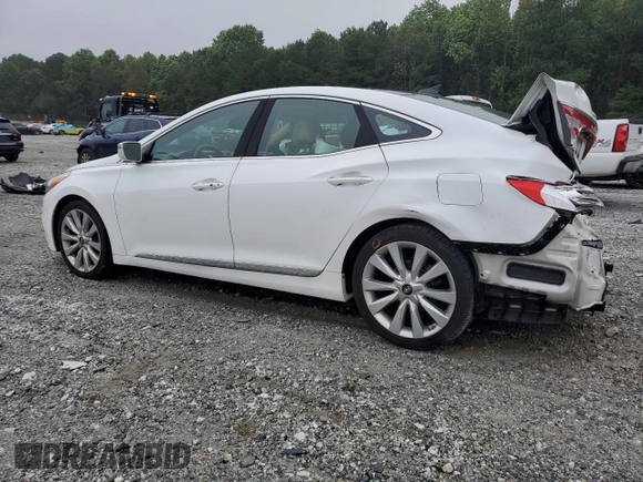2014 Hyundai Azera Limited z VIN KMHFH4JG1EA388388, wystawiony jako Copart lot #58166675 z przebiegiem Nie podano mil oraz Szkoda całkowita • Salvage title. Historia ofert i sprzedaży dostępna na DreamBid. Obrazek 2.