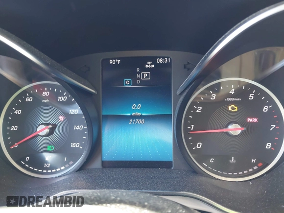 2020 Mercedes-Benz GLC 300 with VIN W1N0G8DB6LF850005, listed as a IAAI auction lot 42526148 with 21,700 mi miles and . Bid and sale history available at DreamBid. Image 7.