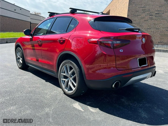 2018 Alfa Romeo Stelvio Ti Sport with VIN ZASFAKNN7J7C02020, listed as a Copart auction lot 72084864 with 62,048 mi miles and Clean Title. Bid and sale history available at carsss.com. Image 3.
