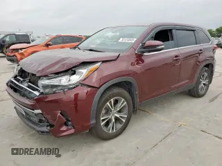 2019 Toyota Highlander LE with VIN 5TDZARFH7KS059519, listed as a Copart auction lot 55124845 with 67,060 mi miles and Salvage title. Bid and sale history available at DreamBid. Image 1.