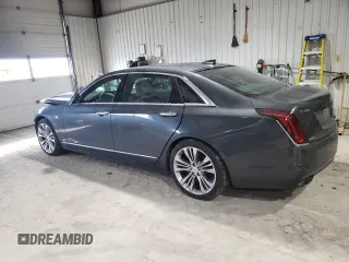 2017 Cadillac CT6 Platinum AWD with VIN 1G6KN5R67HU183399, listed as a Copart auction lot 42323205 with 62,782 mi miles and Salvage title. Bid and sale history available at DreamBid. Image 2.
