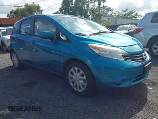 2014 Nissan Note SV with VIN 3N1CE2CP1EL388730, listed as a IAAI auction lot 41514504 with 42,665 mi miles and . Bid and sale history available at DreamBid. Image 1.