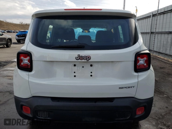2017 Jeep Renegade Sport with VIN ZACCJAAH0HPF60644, listed as a Copart auction lot 52239475 with 67,934 mi miles and Salvage title. Bid and sale history available at DreamBid. Image 6.