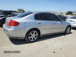 2003 Infiniti G35 w/Leather with VIN JNKCV51E03M001439, listed as a Copart auction lot 59347455 with 123,084 mi miles and Salvage title. Bid and sale history available at DreamBid. Image 3.