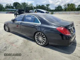 2015 Mercedes-Benz S 550 with VIN WDDUG8CBXFA103475, listed as a Copart auction lot 65389185 with 156,642 mi miles and Clean title. Bid and sale history available at DreamBid. Image 2.