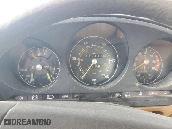 1980 Mercedes-Benz SL with VIN 10704412065197, listed as a Copart auction lot 61442025 with Not provided miles and Clean title. Bid and sale history available at DreamBid. Image 9.