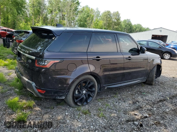2019 Land Rover Range Rover Sport HSE with VIN SALWR2RK7KA843876, listed as a Copart auction lot 57835784 with 90,511 mi miles and Clean Title. Bid and sale history available at carsss.com. Image 3.