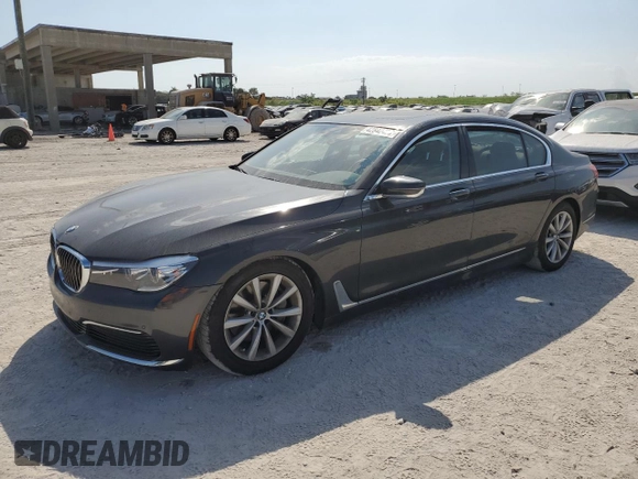 2019 BMW 7 Series 740i with VIN WBA7E2C50KB217524, listed as a Copart auction lot 42840423 with 0 mi miles. Bid and sale history available at carsss.com. Image 1.