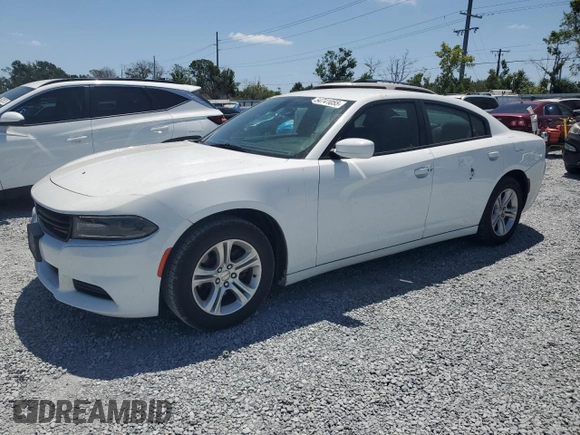 2019 Dodge Charger SXT with VIN 2C3CDXBG2KH664761, listed as a Copart auction lot 54741055 with 82,772 mi miles and Salvage Title. Bid and sale history available at DreamBid. Image 1.