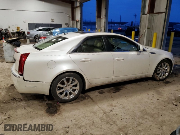 2008 Cadillac CTS RWD w/1SA with VIN 1G6DM577580106710, listed as a Copart auction lot 41014824 with 0 mi miles and Salvage Title. Bid and sale history available at carsss.com. Image 3.