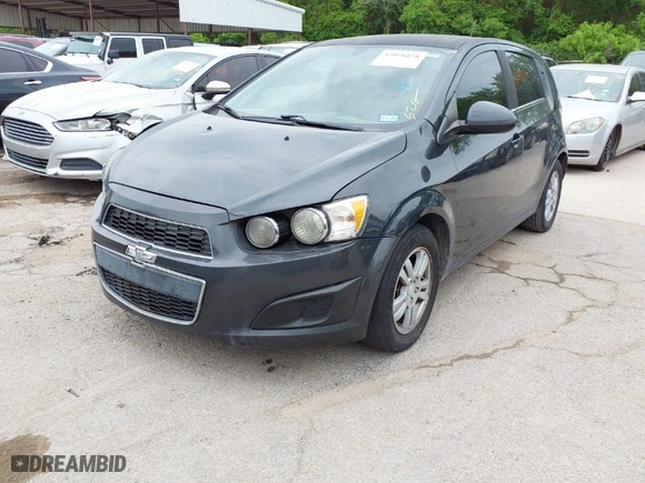 2015 Chevrolet Sonic LT with VIN 1G1JC6SH1F4198955, listed as a IAAI auction lot 42076228 with 167,854 mi miles. Bid and sale history available at carsss.com. Image 2.