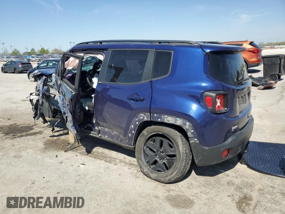 2018 Jeep Renegade Sport with VIN ZACCJBAB6JPH26401, listed as a Copart auction lot 53295285 with Not provided miles and Salvage title. Bid and sale history available at DreamBid. Image 2.