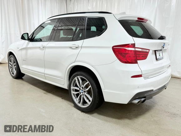 2017 BMW X3 xDrive35i with VIN 5UXWX7C51H0S19811, listed as a Copart auction lot 54969005 with 91,289 mi miles and Clean Title. Bid and sale history available at DreamBid. Image 3.