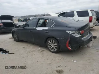 2016 Infiniti Q50 2.0t Premium with VIN JN1CV7ARXGM250582, listed as a Copart auction lot 87458344 with 0 mi miles and Salvage Title. Bid and sale history available at carsss.com. Image 2.