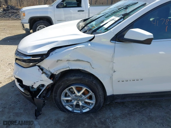 2022 Chevrolet Equinox LT with VIN 3GNAXUEVXNL240945, listed as a IAAI auction lot 41785066 with 59,034 mi miles. Bid and sale history available at carsss.com. Image 6.