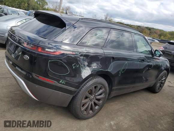 2019 Land Rover Range Rover Velar R-Dynamic SE with VIN SALYL2EX7KA779463, listed as a Copart auction lot 71880643 with 63,325 mi miles and Salvage title. Bid and sale history available at DreamBid. Image 3.