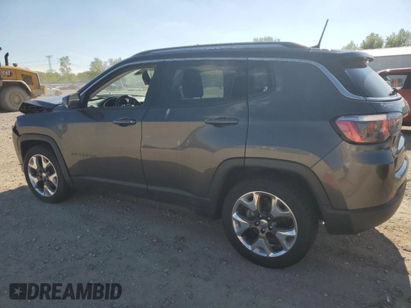 2020 Jeep Compass Limited z VIN 3C4NJCCB6LT114416, wystawiony jako Copart lot #55758575 z przebiegiem Nie podano mil oraz Szkoda całkowita • Salvage title. Historia ofert i sprzedaży dostępna na DreamBid. Obrazek 2.