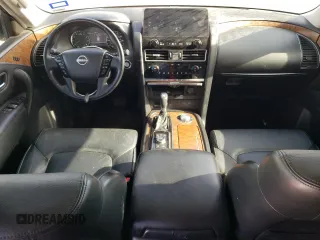 2022 Nissan Armada SL with VIN JN8AY2BD8N9676096, listed as a Copart auction lot 86125944 with 117,106 mi miles and Salvage Title. Bid and sale history available at carsss.com. Image 8.