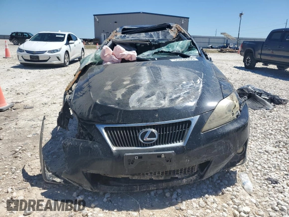 2013 Lexus IS 250 with VIN JTHBF5C24D5187624, listed as a Copart auction lot 53852055 with Not provided miles and Salvage title. Bid and sale history available at DreamBid. Image 5.