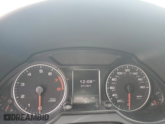 2012 Audi Q5 Premium Plus with VIN WA1DKAFP2CA082862, listed as a Copart auction lot 64500115 with 198,550 mi miles and Salvage title. Bid and sale history available at DreamBid. Image 9.