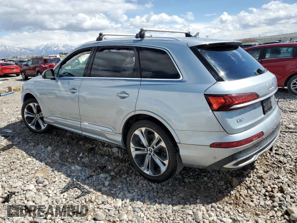 2023 Audi Q7 Prestige with VIN WA1VXBF75PD024969, listed as a Copart auction lot 53793885 with 23,723 mi miles and Salvage title. Bid and sale history available at DreamBid. Image 2.