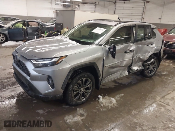 2024 Toyota RAV4 Hybrid XLE Premium with VIN JTMB6RFV5RD148973, listed as a IAAI auction lot 41516422 with 8,797 mi miles. Bid and sale history available at carsss.com. Image 17.