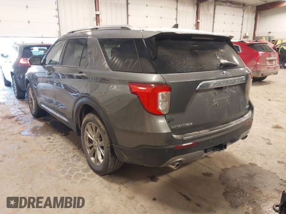 2022 Ford Explorer Limited with VIN 1FMSK8FH6NGA44738, listed as a IAAI auction lot 41282256 with 92,110 mi miles. Bid and sale history available at carsss.com. Image 3.