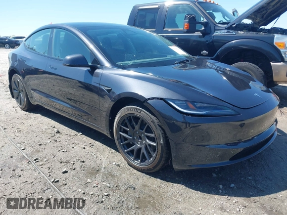 2024 Tesla Model 3 with VIN 5YJ3E1EA7RF863382, listed as a IAAI auction lot 41780246 with 1,294 mi miles and . Bid and sale history available at DreamBid. Image 1.