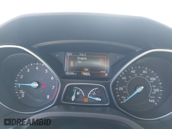 2017 Ford Focus SE with VIN 1FADP3F26HL229452, listed as a IAAI auction lot 41882192 with 83,499 mi miles. Bid and sale history available at carsss.com. Image 7.