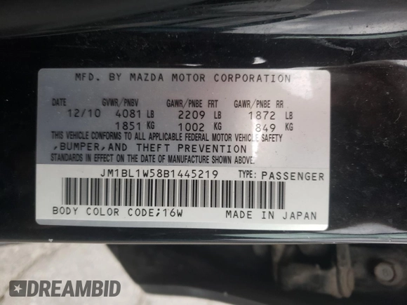 2011 Mazda 3 S Grand Touring with VIN JM1BL1W58B1445219, listed as a Copart auction lot 51610095 with 110,525 mi miles and Salvage Title. Bid and sale history available at DreamBid. Image 12.