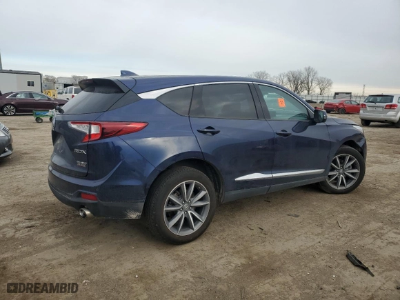 2020 Acura RDX w/Technology Pkg with VIN 5J8TC2H59LL007341, listed as a Copart auction lot 84537674 with 0 mi miles and Salvage Title. Bid and sale history available at carsss.com. Image 3.