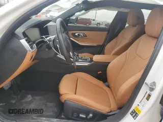 2022 BMW 3 Series 330i xDrive with VIN 3MW5R7J00N8C64705, listed as a Copart auction lot 48624285 with 12,143 mi miles and Salvage Title. Bid and sale history available at carsss.com. Image 7.