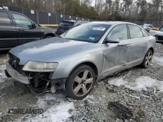 2008 Audi A6 with VIN WAUDH74F58N025778, listed as a Copart auction lot 89281995 with 0 mi miles and Salvage Title. Bid and sale history available at carsss.com. Image 1.