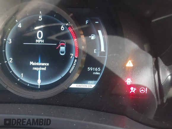 2016 Lexus RC 200t F Sport with VIN JTHHA5BC8G5002790, listed as a IAAI auction lot 41787205 with 59,165 mi miles and . Bid and sale history available at DreamBid. Image 7.